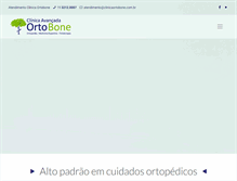 Tablet Screenshot of clinicaortobone.com.br